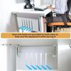 No Drill Under-desk Laptop Tray Desk Mount Clamp On Desk Shelf Hanging Desk Organizer  Home