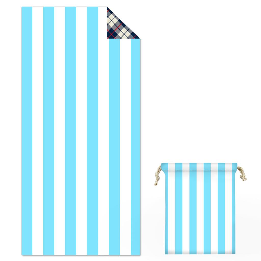 [Minimum Order of Ten Pieces] Double-sided Velvet Beach Towel Double-sided Printed Absorbent Bath Towel