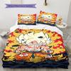 Son Goku Pattern Bedding,Quilt Set Quilt Cover Pillowcase Home Birthday Gift (1 * Duvet Cover + 2 * Pillowcase, Without Core)