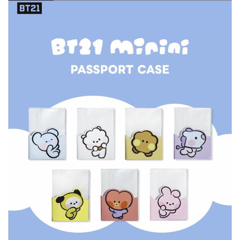 BTS BT21 Official Minini PASSPORT COVER Checker Board Authentic