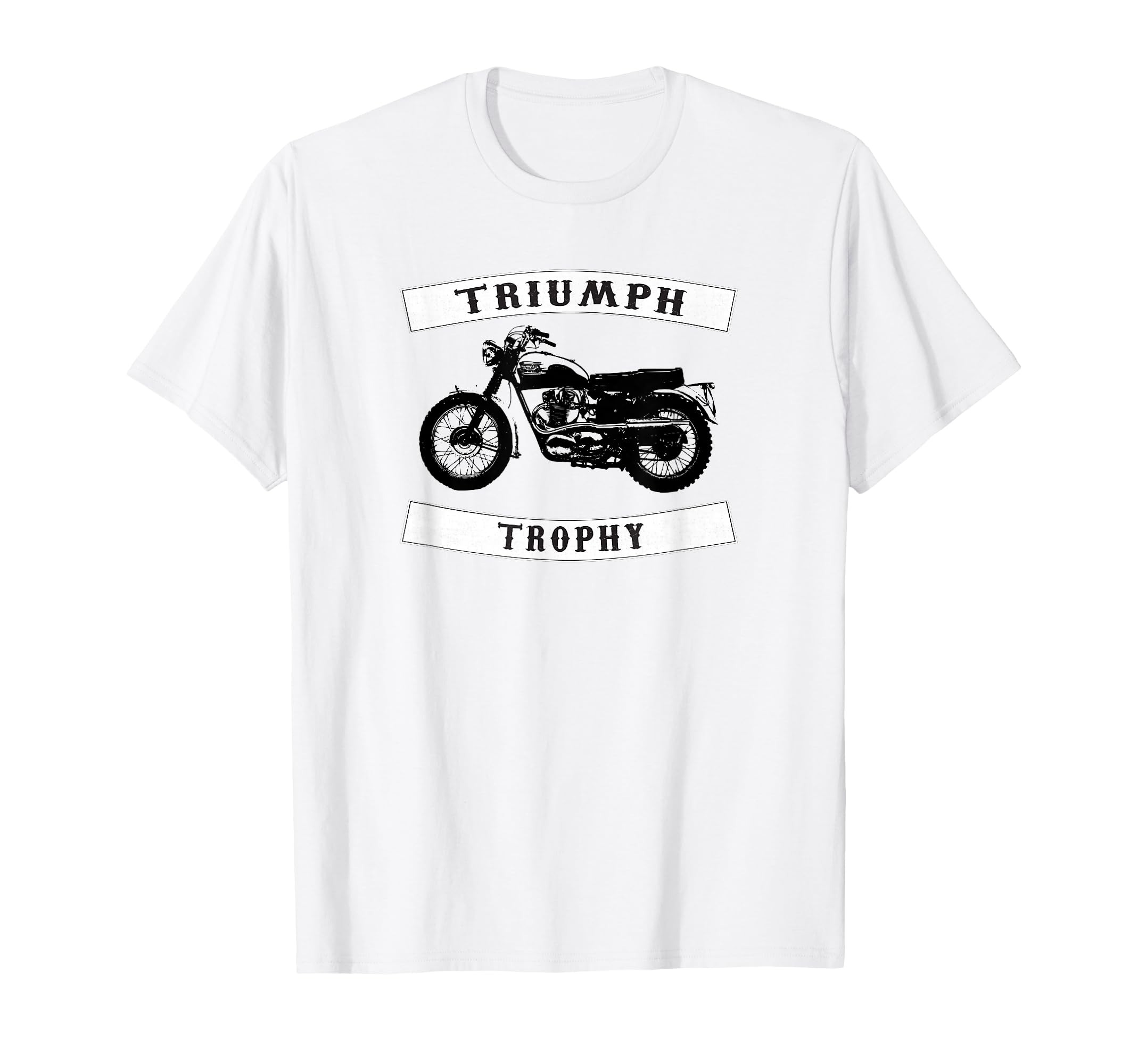

Triumph TR6 Trophy Classic Motorcycle T-Shirt белый