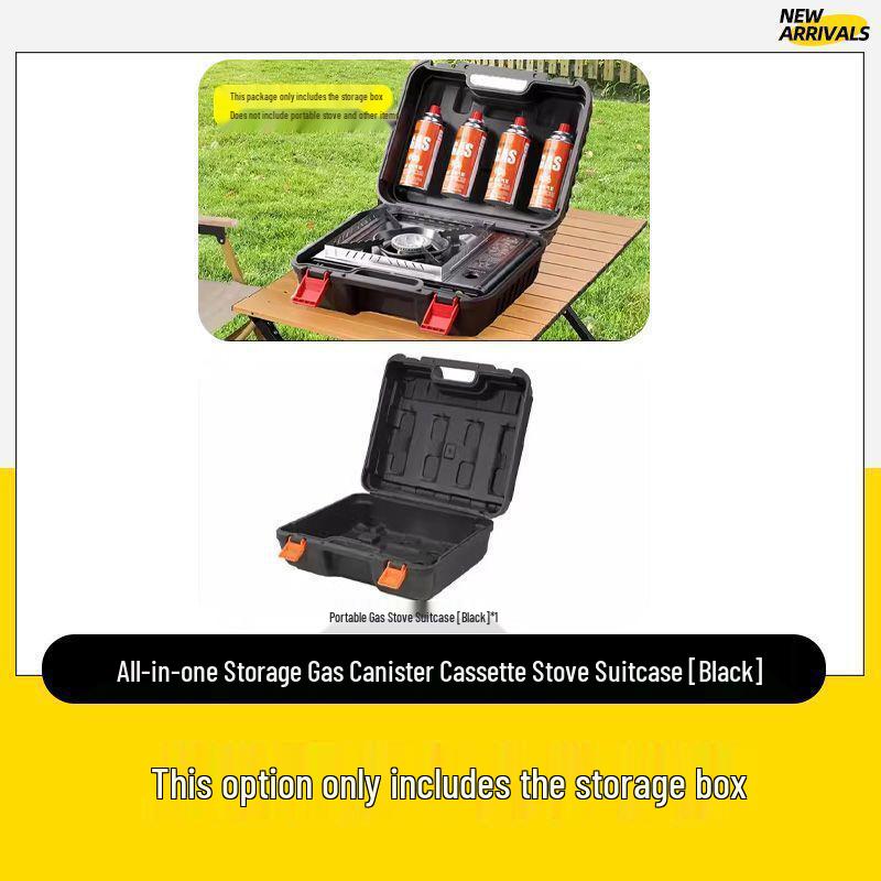 Portable Outdoor Camping Cookware Set: Cassette Gas Stove & Barbecue Pot