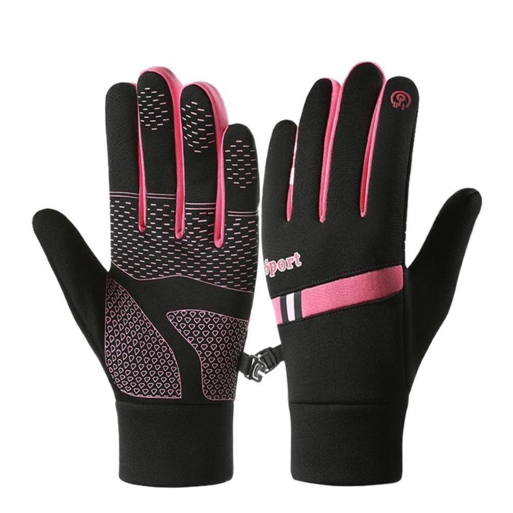 Lock Buckle Winter Cycling Gloves Warm Outdoor Gloves Mountaineering