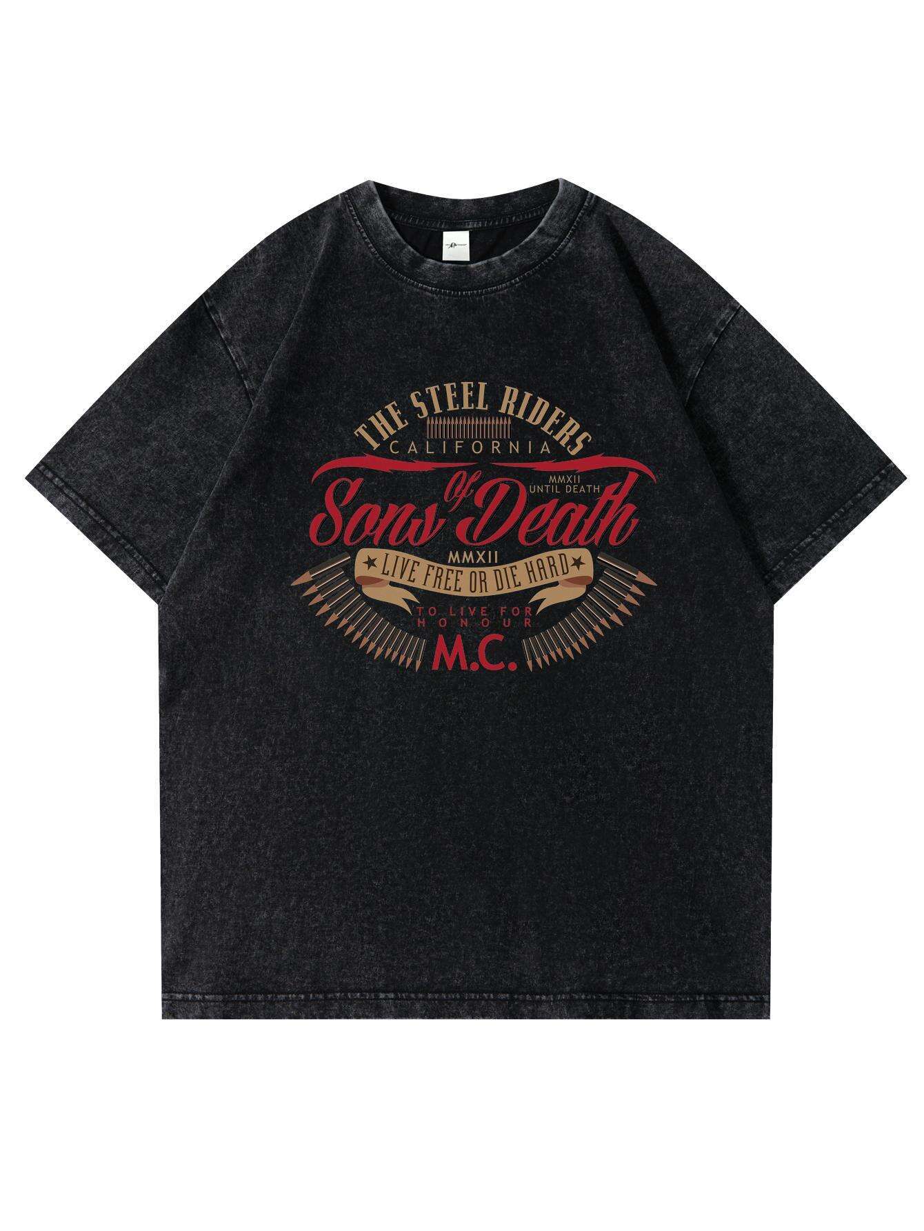

Mens Washed Tshirt 100 Cotton Loose Dropshoulder Design Suitable for Outdoor and Summer Wear S