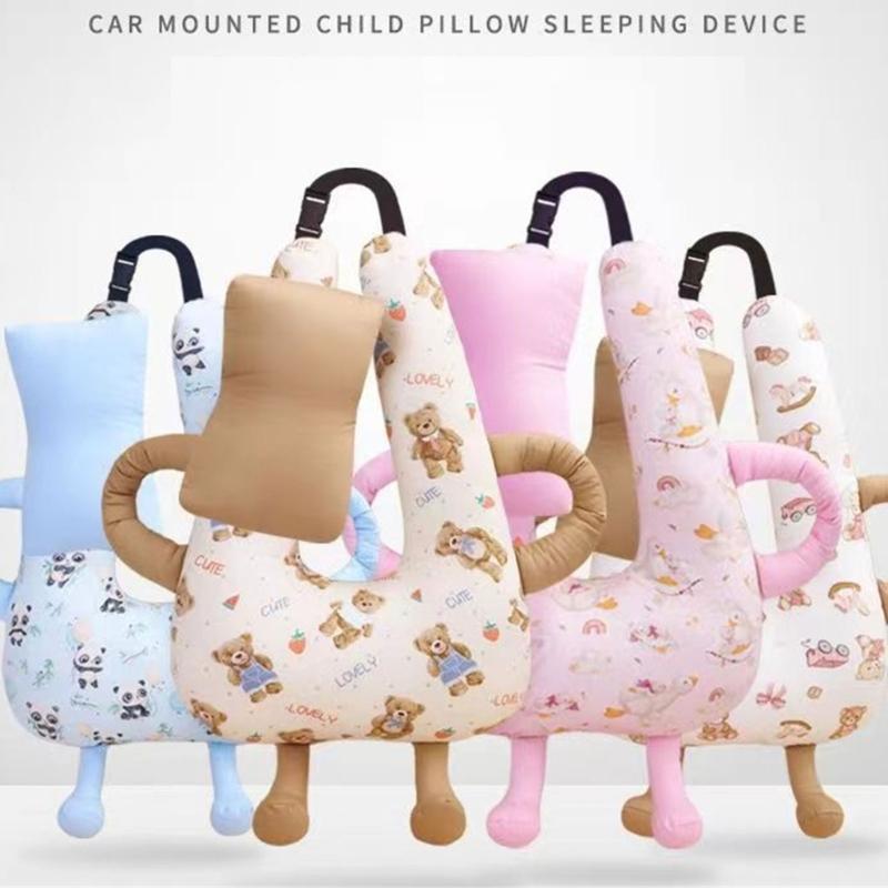 Portable Infant Neck Rest Support Pillow For Car Seats Strollers Comfortable Polyester Filling Easy To Clean Headrest