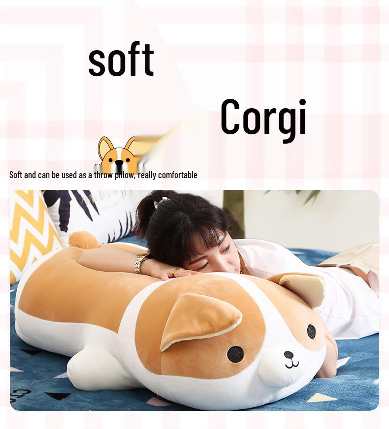 Corgi & Shiba Inu Plush Pillow Toy - Soft Cute Puppy Doll, Perfect Birthday Gift for Kids