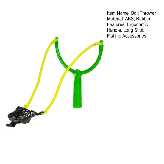 Outdoor Fishing Bait Thrower Ergonomic Handle Fixed Point Long Shot Fishing Lure Dispenser Launcher Throwing Tool Carp Bass Fishing Accessories