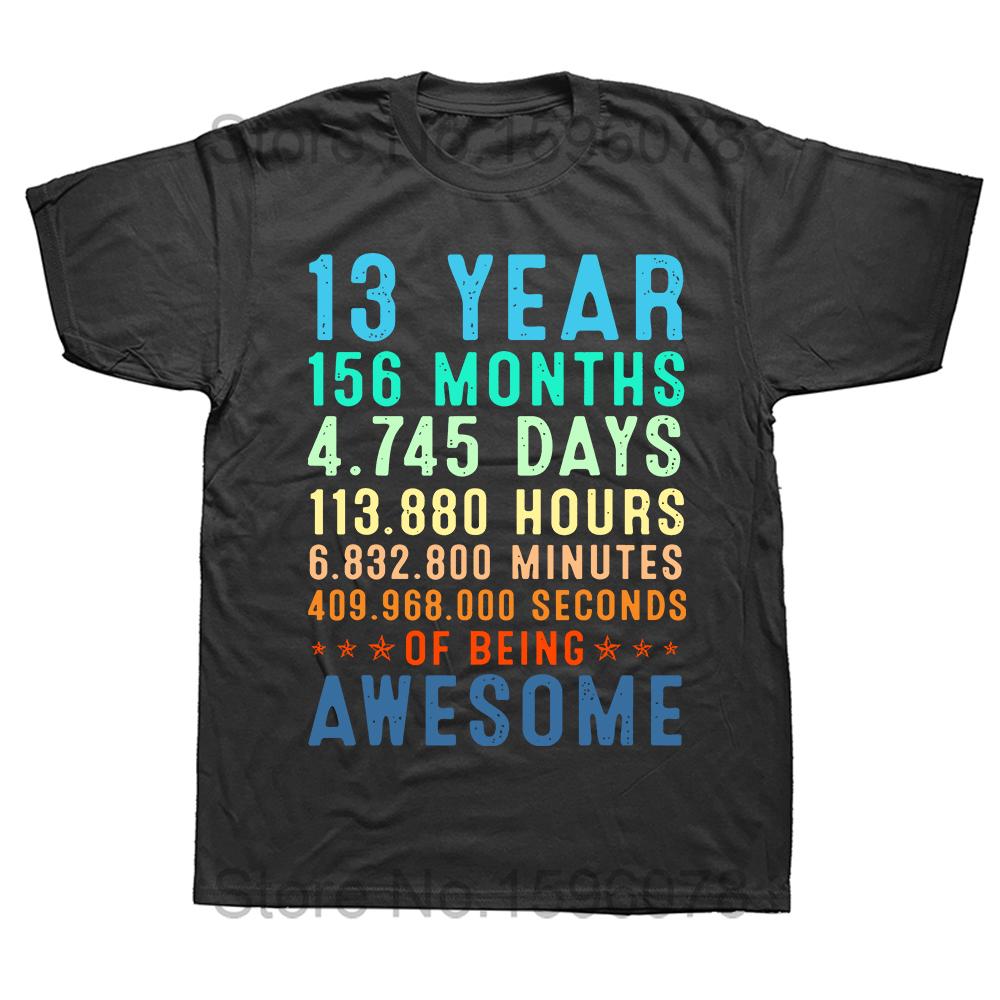 Official Teenager 13th Birthday Gift 13 Year Old Boys Girls T Shirts Graphic Cotton Streetwear Short Sleeve Summer Style T-shirt