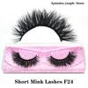 FOXESJI Real Mink Fluffy Short Eye Lashes Extension Wispy Soft Natural Short False Eyelashes Daily Wear Full Strip Lashes Makeup