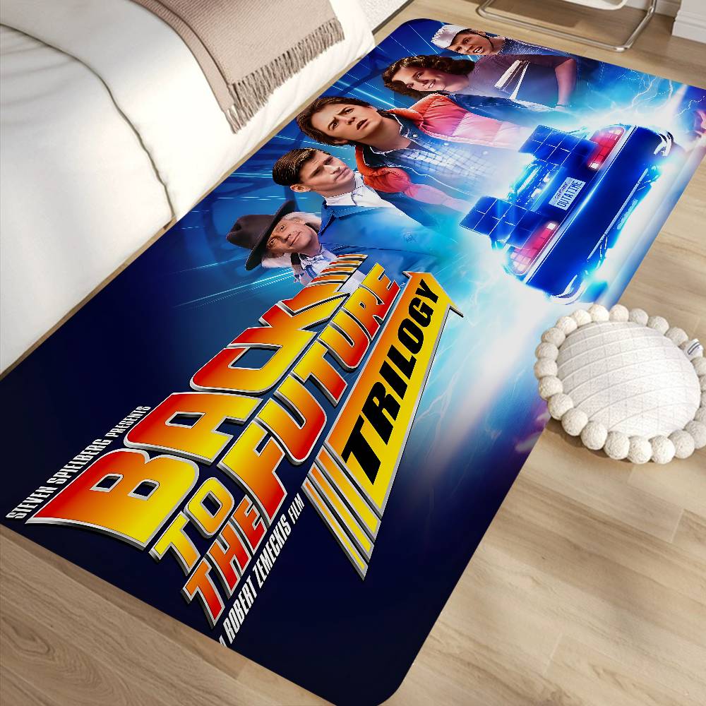 Movie B-Back To The F-uture Floor Mat INS Style Soft Bedroom Floor House Laundry Room Mat Anti-skid Household Carpets