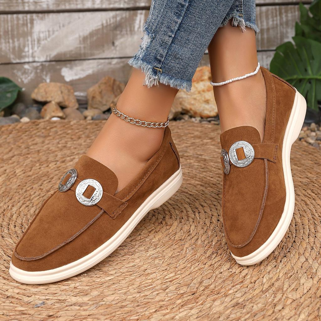 Women Loafers 2025 New Slip On Flats Shoes Ladies Brand Spring Autumn Casual Flat Shoes Plus Size Comfortable Sneakers Women