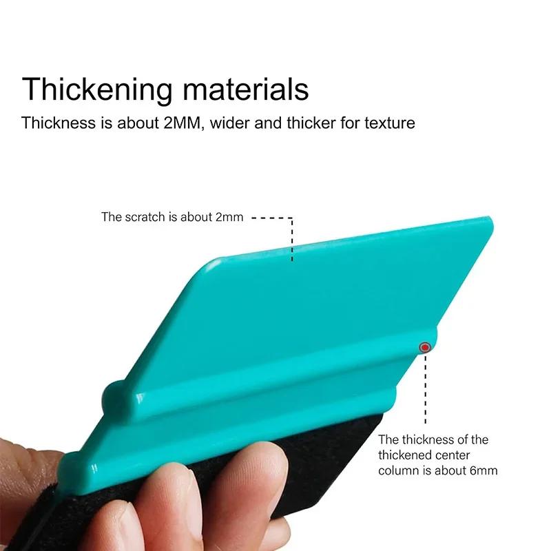 Car Felt Edge Squeegee Plastic Scraper Wallpaper Film Sticker Install Window Tint Tools Handheld Squeegee Kit for Glass Doors