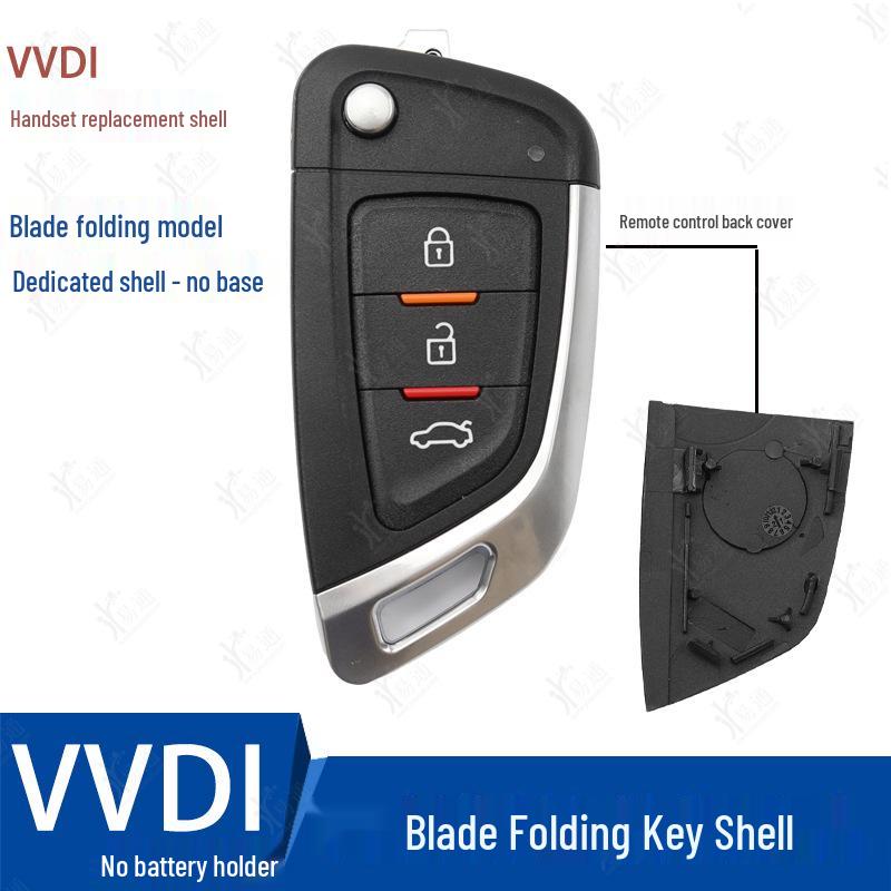 KD VVDI TY Sub-Key Replacement Shell for B5 A6 DS Hyundai Folding Blade