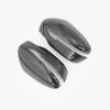 For Nissan Qashqai X-Trail Murano Rogue Pathfinder 2015- ABS Side Mirror Cover Wing Cap Exterior Door Trim Adhesive Sticker