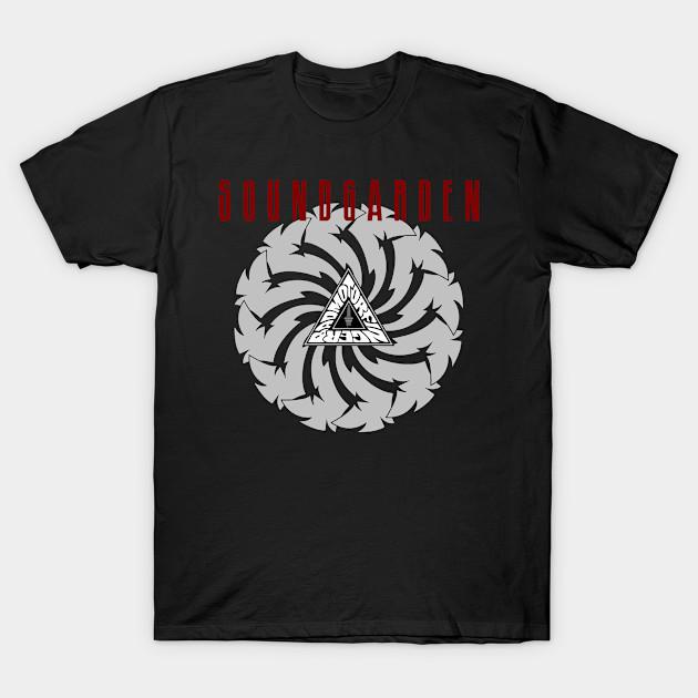 

Men Black Print T-shirt Soundgarden No-Cut Transfer Paper Print Cotton Tshirt M чорний