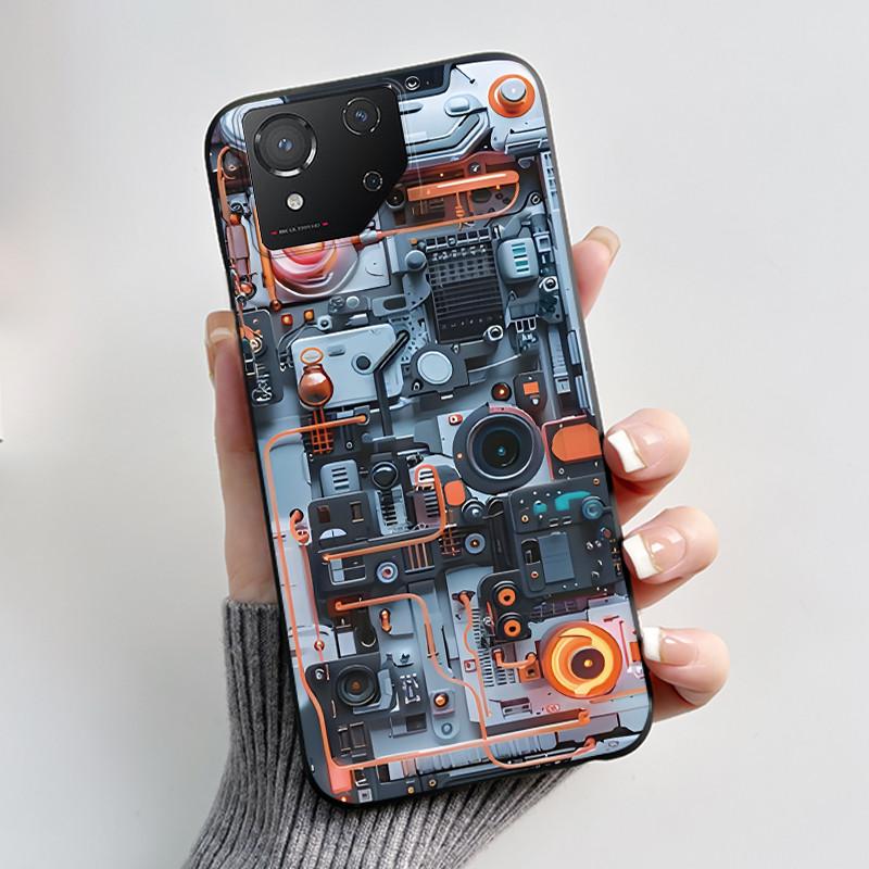 Casing For Asus ROG Phone 8 Phone8 ROG8 Pro Case Luxury Dragon Cute Cool Boys Girls Slim Black Matte Soft TPU Back Protect Cover