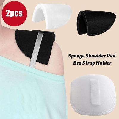 1Pair Foam Sponge Shoulder Pads Sewing Set-in Shoulder Holder Men For Women Clothing Jacket Bla Q5Q2