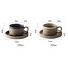 250ml Japanese Ceramic Coffee Cup with Saucer Coarse Pottery Mug Creative Tea Cup
