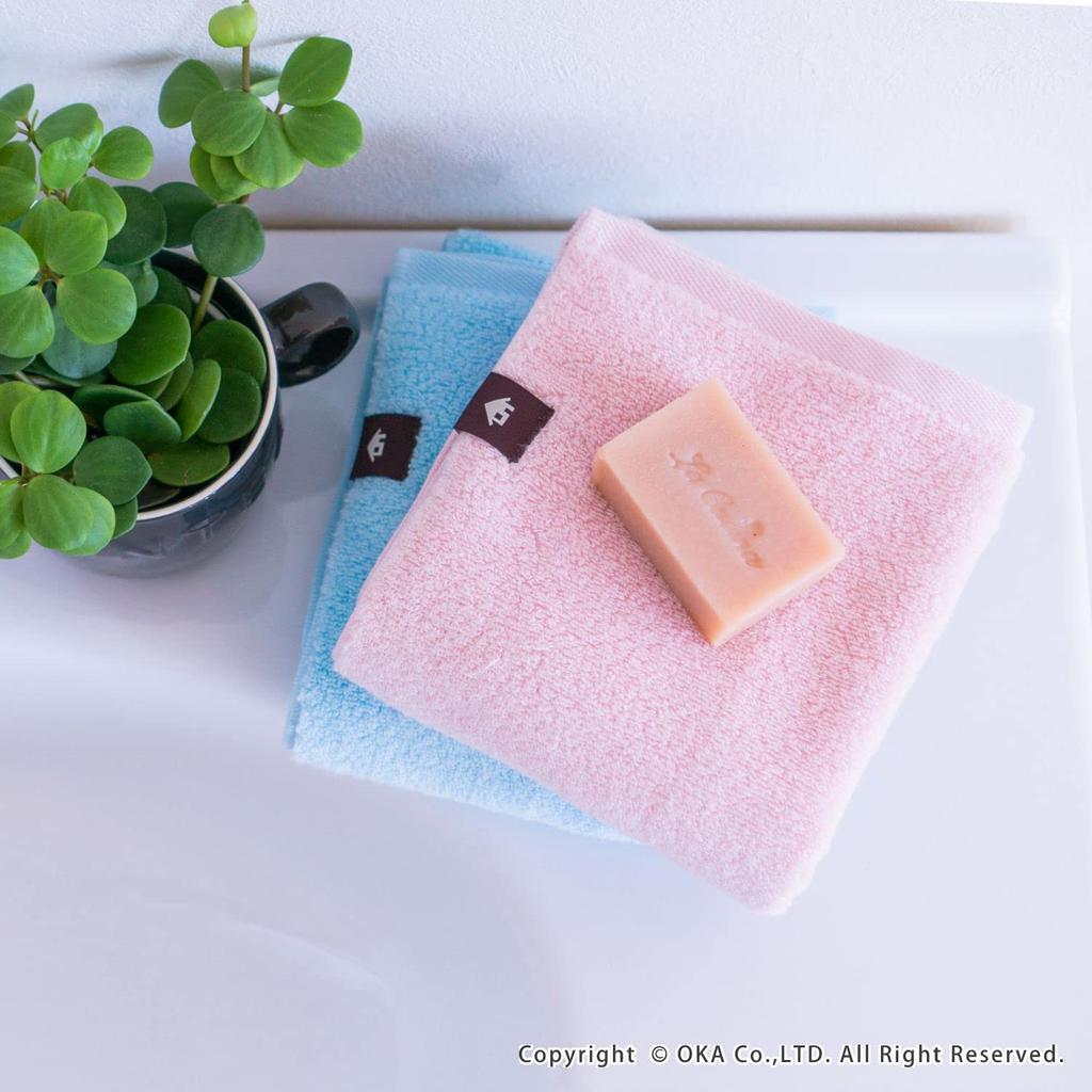 Oka PLYS Will Mini Bath 46cm x White Towel, Approx. 100cm,