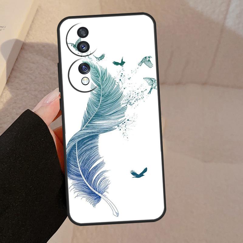 Feather For Honor Magic 7 Lite 6 5 V5 Case For Honor 400 200 Pro 90 70 50 X8a X8b X9a X9b X9c Cover