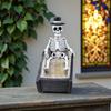 Gothic Desk Accessory Halloween Skull Ornament, Resin Skeleton Shape 3D Printed Office Ornament Figure, Portable Desktop Figurine Tabletop