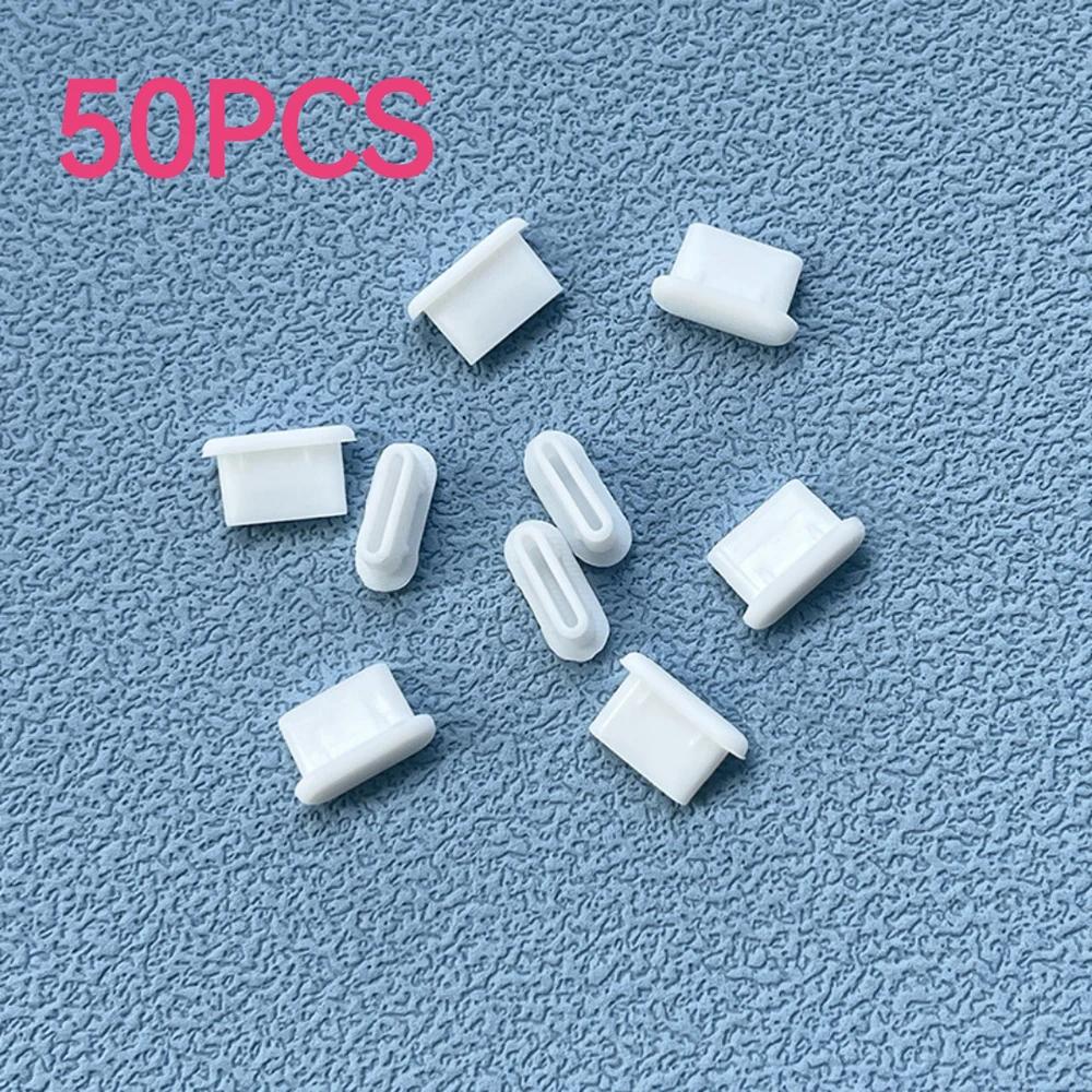 Type-C Dust Plug Silicone USB C Port Cover Cap Charger Port Protector Compatible with Most USB C Phones Laptops Black