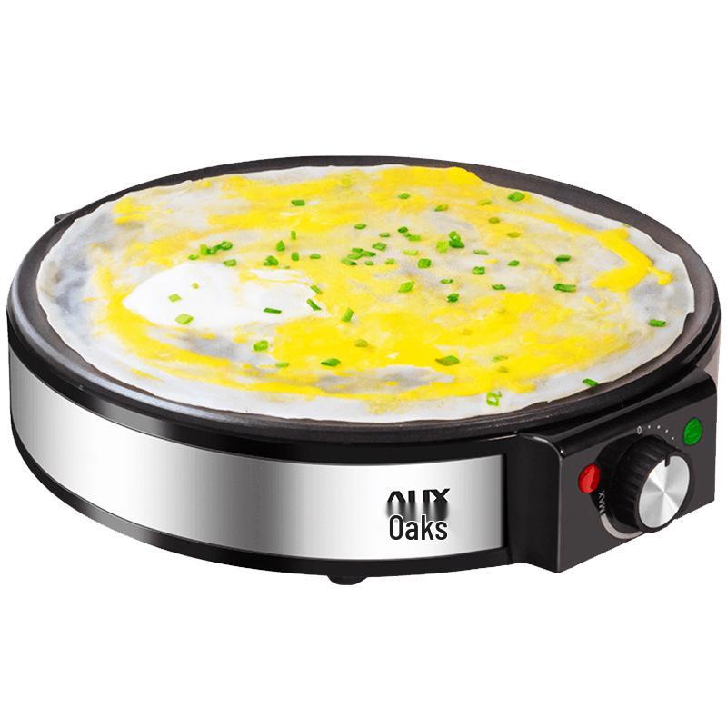 AUX Electric Crepe Maker: Multifunctional Pancake & BBQ Machine, Authentic Thin Pancake Pan, Popular Household Gadget.