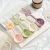 Ceramic Star Shaped Spoon Twisted Spoon Cute Long Handled Cream Design Coffee Stirring Spoon