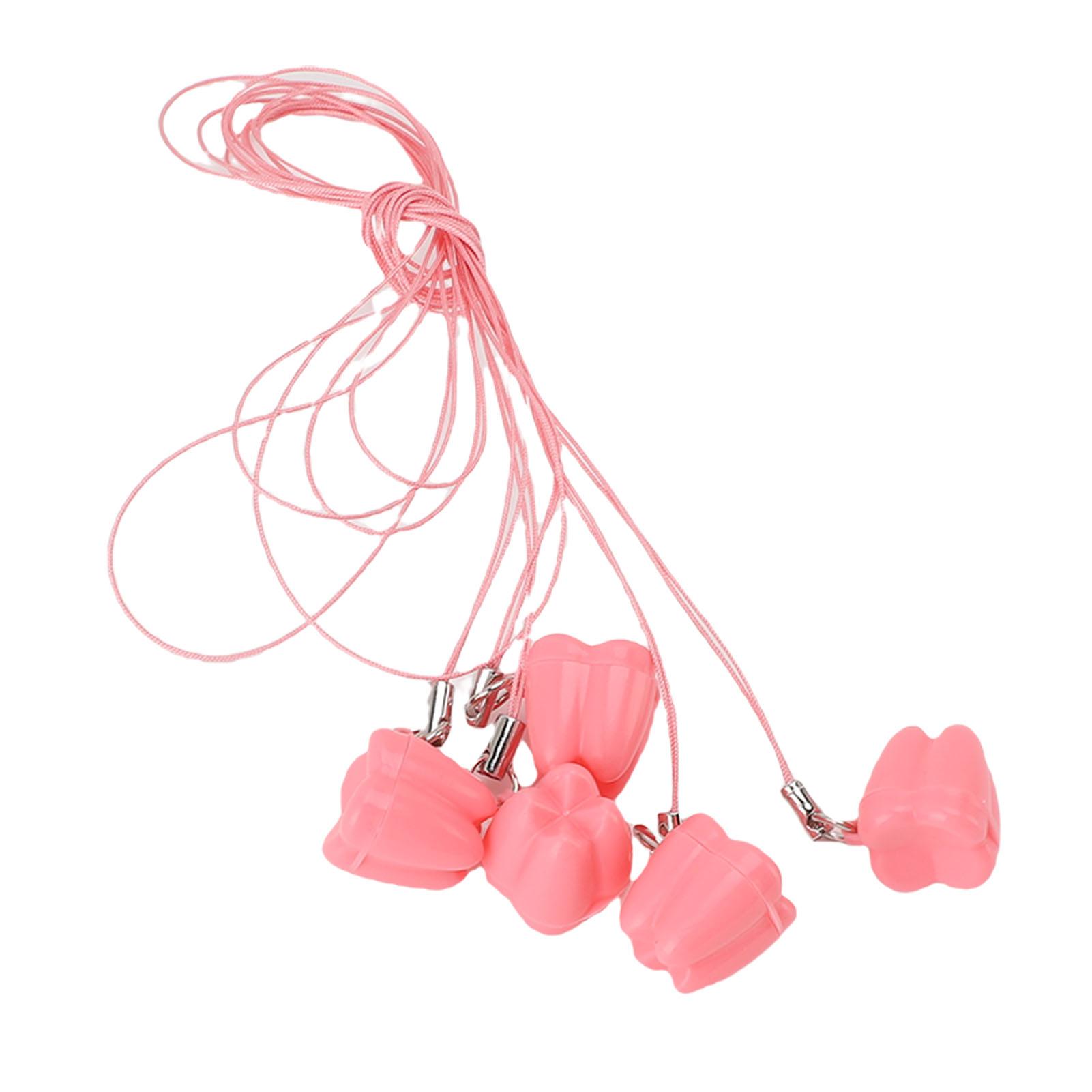 

50 шт. Пластиковый контейнер для хранения молочных зубов, органайзер для дома и путешествий, белый розовый