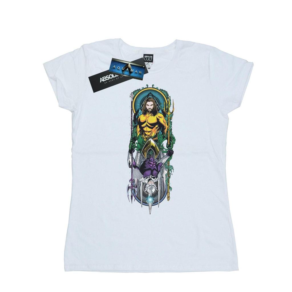 DC Comics Womens/Ladies Aquaman Ocean Master Cotton T-Shirt