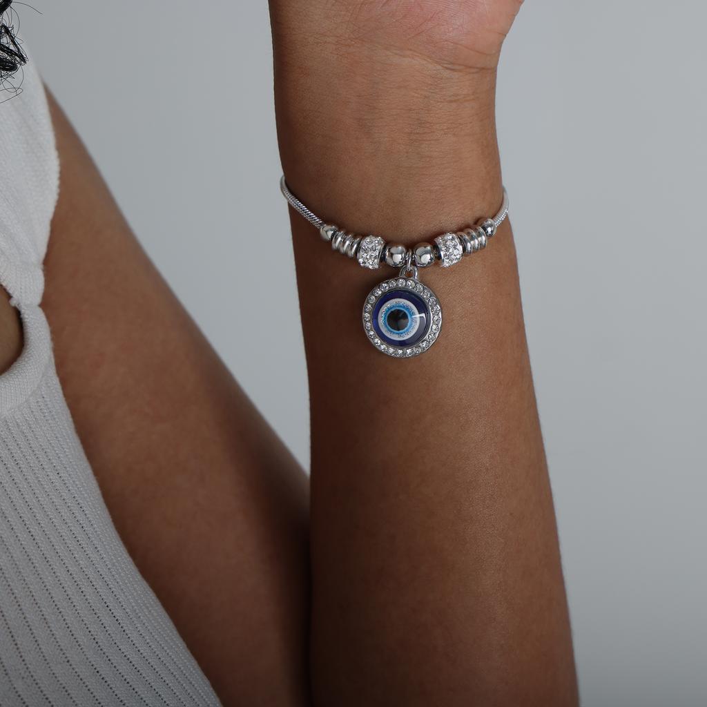 Chinesischer Antikstil Zirkon Armband Wasserdichtes und Nicht verblassendes Armband Nischenpersönlichkeit Retro Übertriebenes Anhängerarmband