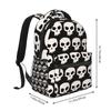 Totenkopf Grafikdruck Studentenrucksack Schultasche Wander-Tagesrucksack für Herren Damen Mode Buchertasche Umhängetaschen