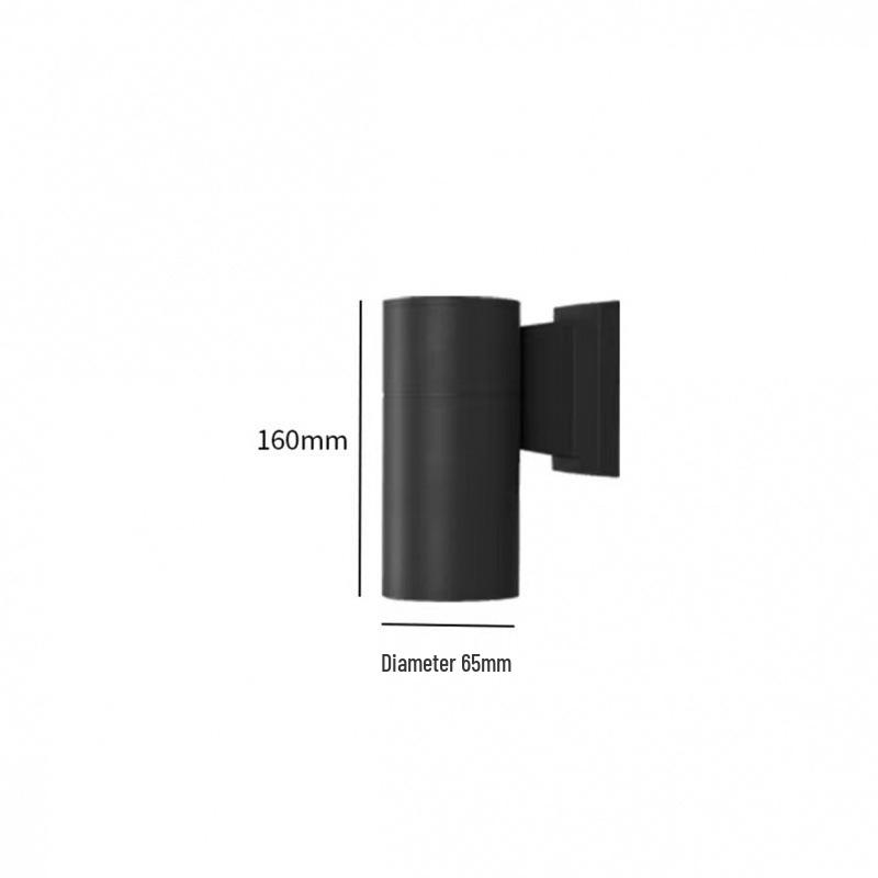 

Светодиодный водонепроницаемый настенный светильник с двумя головками - Современное минималистичное освещение вверх и вниз для уличного двора, виллы, коридора (E27) COB 3W Single Head