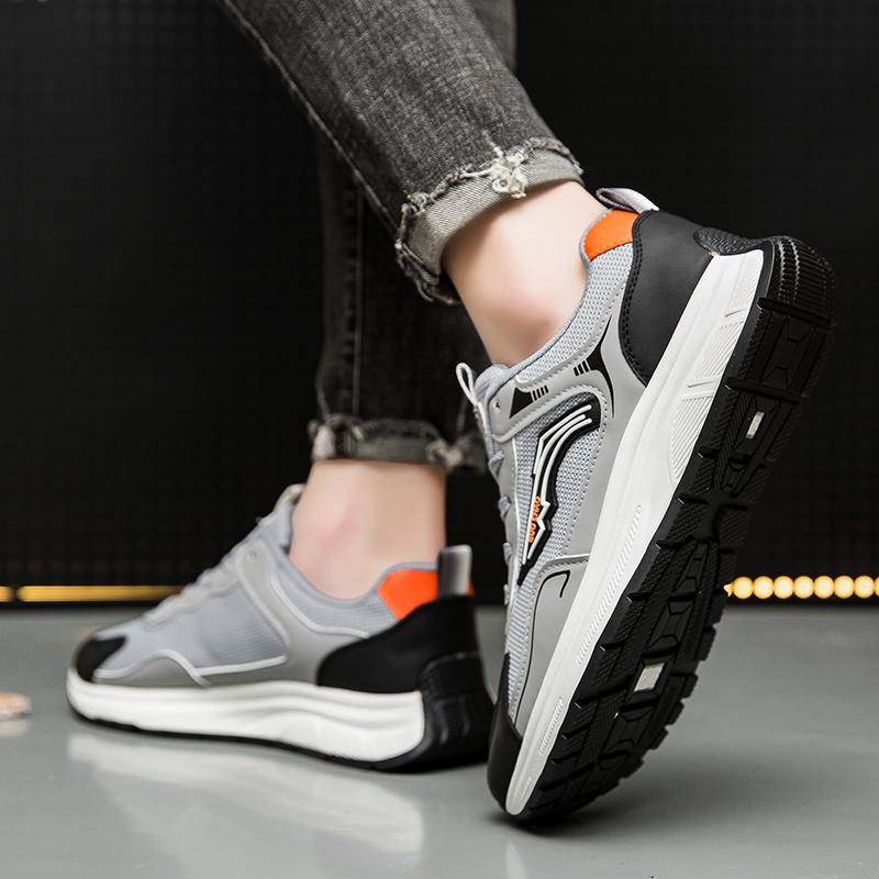 Men Low Top Mesh Casual Sneakers Breathable Walking Street Shoes Outdoor Travel Daily Comfort Footwear Lightweight Comfort Fit