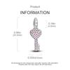 Original Charmscopperinfinite Love Pink Key Beads Fit Charms Platabracelets For Women Jewelry Making Diy Fine Gifts