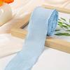 1Pc Lace Pleated Ribbon DIY Cake Bouquet Flowers Fishtail Yarn Packaging Linen Wavy Lace Ribbon
