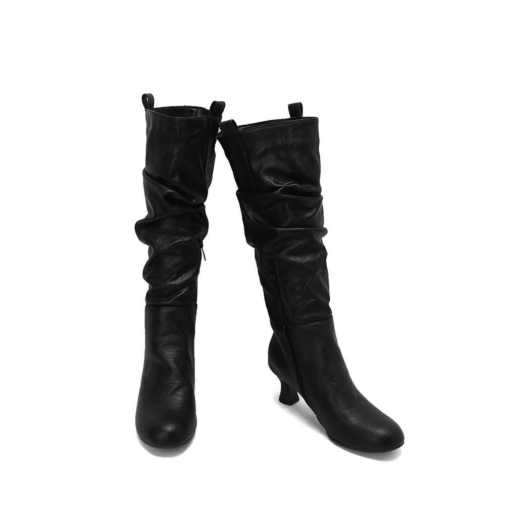 Yellow Pink Women Knee High Boots High Heel Big Size 50