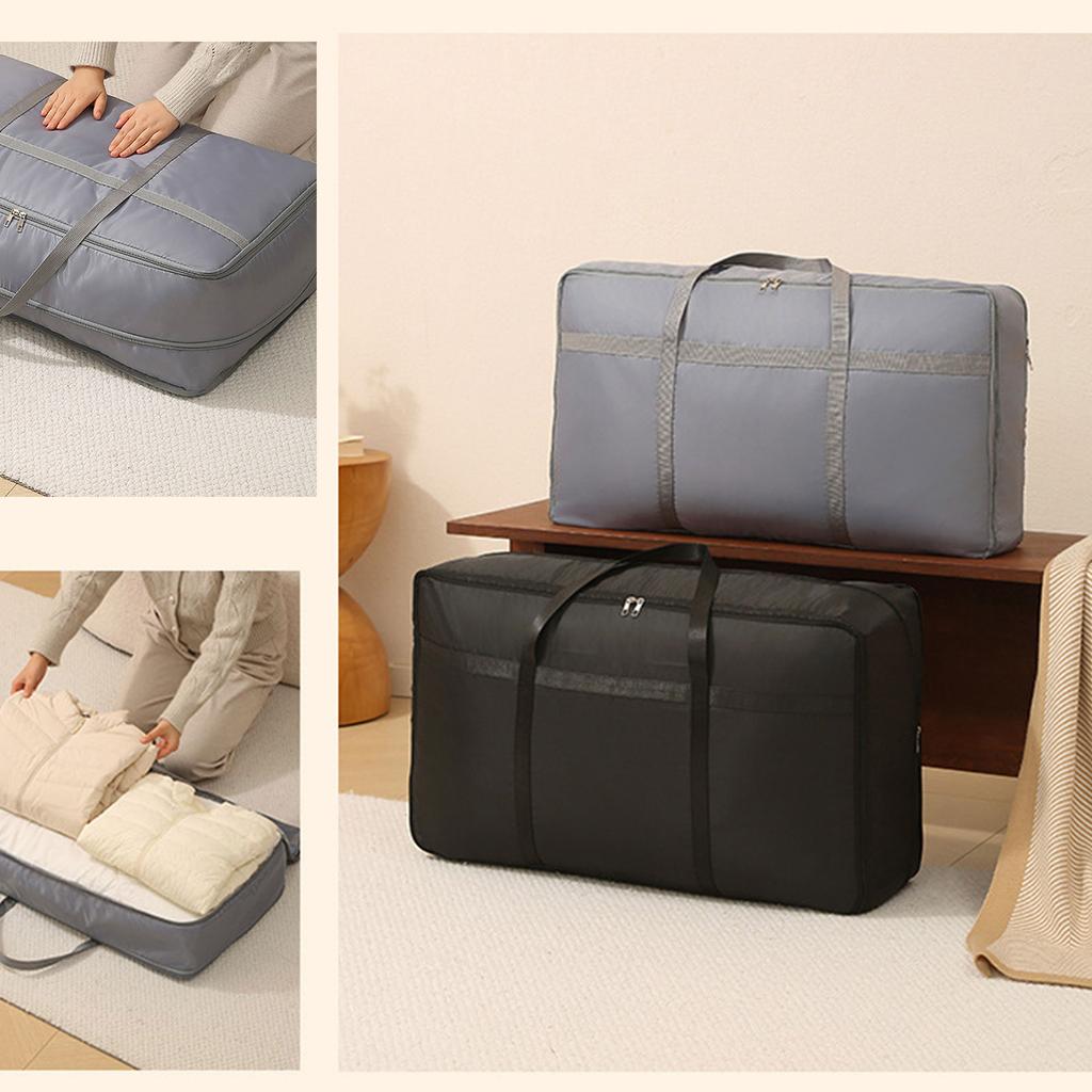 Vacuum Seal Storage Bag for Clothing Quilt and Bedding Featuring Large Capacity Durable Handle Ideal for Travel Luggage Home Storage and Moving