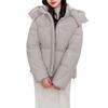 Ladies' Fashionable Solid Color Long Sleeved Loose Warm Hooded Jacket
