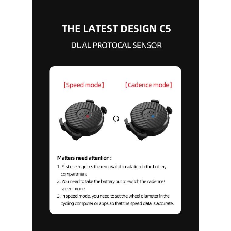 ThinkRider Cadence Speed Dual Sensor Bike Computer Speedometer ANT+ BLE Waterproof GPS Cycling Bicycle Accessories