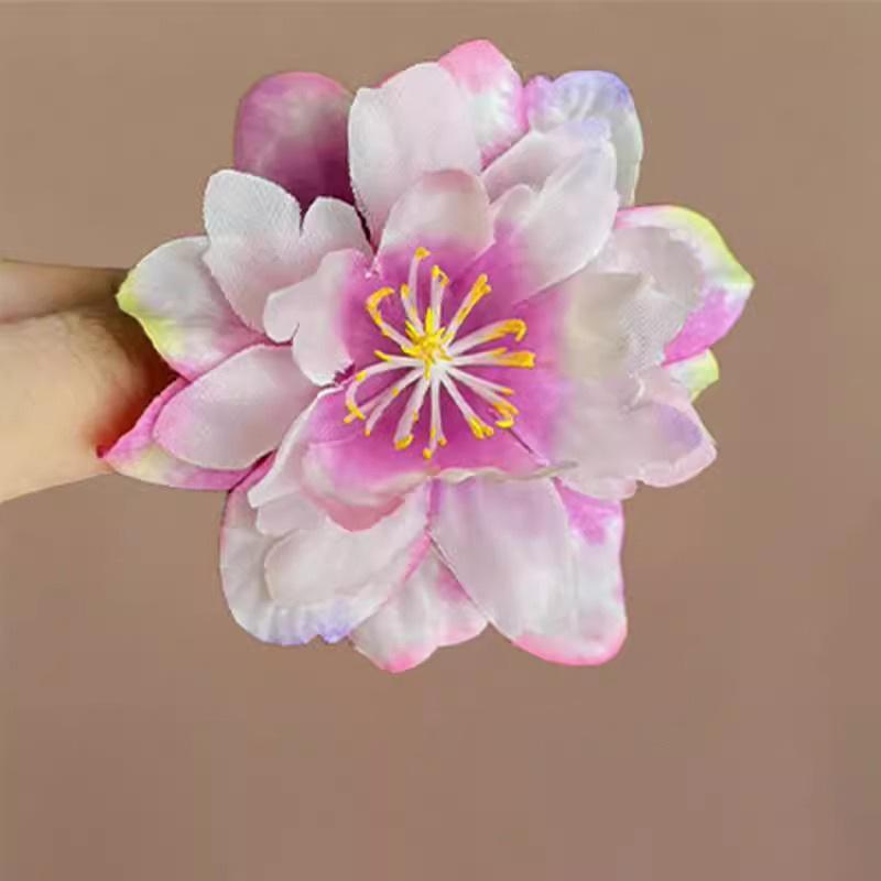 

Flower Hair Clip Edge Ear Back Women New High End Head Simulation Decoration Duck Billed Side