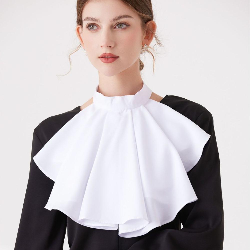 Vintage Elisabethanische Halskrause Elegante Rüschenkragen Renaissance-Kragen Theateraufführungen