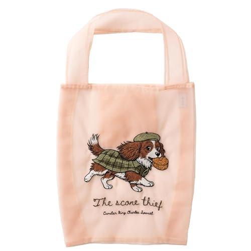 Jubilee Organdy Tote Bag LightBlue 002 Cute Cat 3D Embroidery Lightweight Sheer Sub Bag Eco Bag