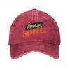 Aperol Spritz Washed Baseball Cap  Y2k Funny Sun Trucker Hat Summer Unisex Adult Running Hippie Snapback Cap