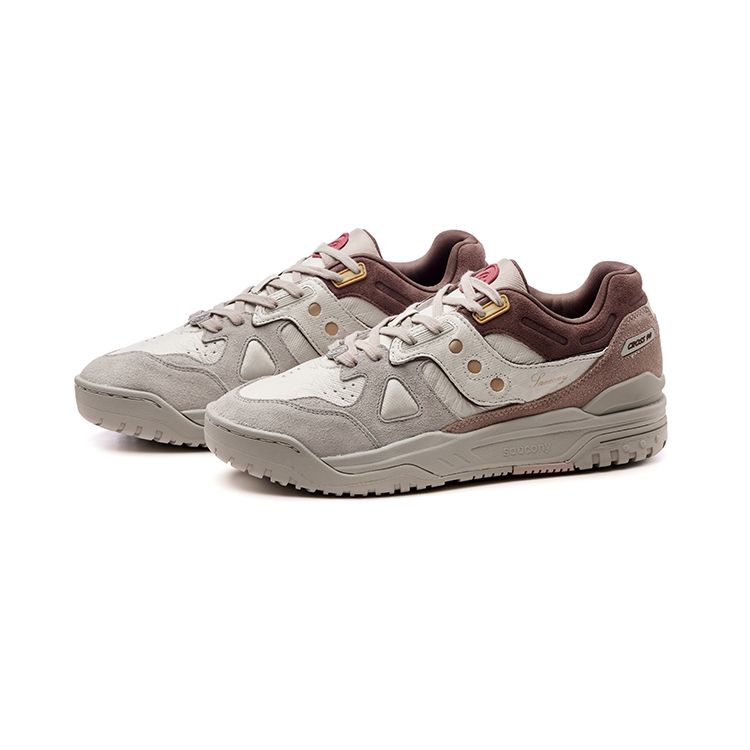 Saucony Cross 90 Retro Low Top Casual Running Shoes Unisex sneaker Beige Brown S79035-13