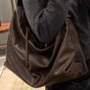 Large Capacity Minimalist Tote Bag Women Brown Genuine Leather Shoulder Street Style 2025