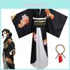 Costume Cosplay di Demon Slayer Kimetsu No Yaiba Kibutsuji Muzan con Lavorazione Raffinata e Tessuto Traspirante