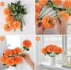 5pcs Artificial Fake Chrysanthemum,Long Stem,with No Container,for Halloween,Home Decor,Wedding Decoration ,Christmas Decoration