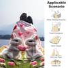1pc rabbit love Outdoor Flannel Blanket Soft Warm All-Season Throw for Sofa Bed Car Camping Office, Cozy Gift Idea1293S