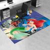 Office Rug Mermaid, Underwater theme 3D Printed Anti-Slip Rug-Machine Washable for Living Room